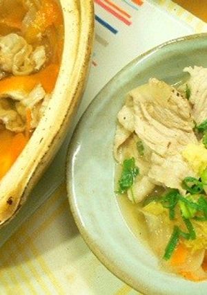 おろし生姜で食べる★ひらひら野菜鍋-レシピのメイン写真