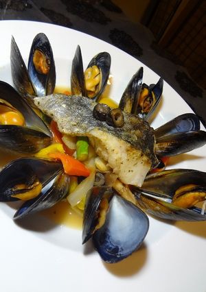 ルクエで簡単！ムール貝＆白身魚の野菜蒸し-レシピのメイン写真