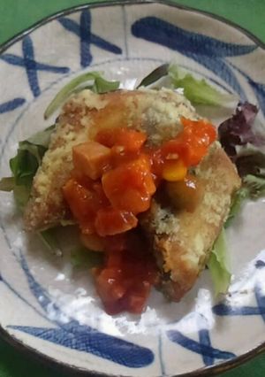 鰤のカレー竜田揚げの豆ミネがけ-レシピのメイン写真