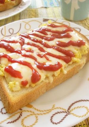 オッサンのピザ風マヨ卵トースト-レシピのメイン写真