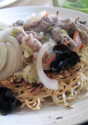 ラーメンで作る！あんかけ焼きそば！-レシピのメイン写真