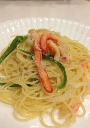 カニ缶を使ったさっぱりスパゲッティ-レシピのメイン写真