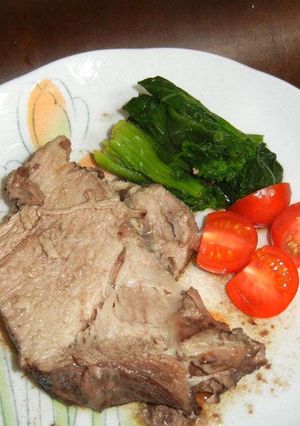 豚肩バラかたまり肉の味噌ワイン煮-レシピのメイン写真