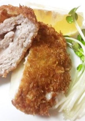 キムカツ風♪カチョカバロ&ハーブとんかつ-レシピのメイン写真