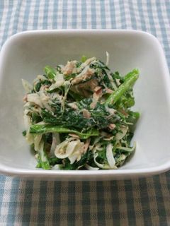 春菊と玉ねぎのマヨネーズ和え-レシピのメイン写真