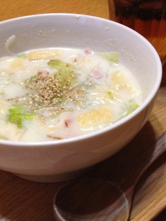 ぽかぽかしょうが豆乳スープ-レシピのメイン写真
