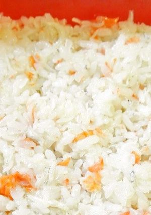 ひな祭りに！簡単蟹風味香るカニかまご飯-レシピのメイン写真