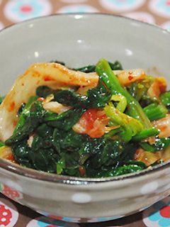 ☆サッパリ食べる!ほうれん草のキムチ和え-レシピのメイン写真
