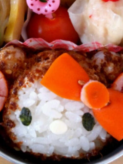 くまキティちゃんお弁当-レシピのメイン写真