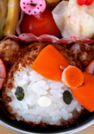 くまキティちゃんお弁当-レシピのメイン写真