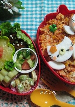 丸型ＤＥ簡単ニャンコ☆-レシピのメイン写真