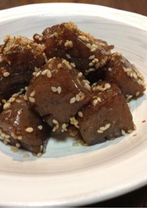 蒟蒻の下処理と簡単 炒め煮-レシピのメイン写真