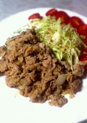 豚小間切れ肉のやわらか生姜焼き-レシピのメイン写真