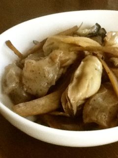 牡蠣と牛蒡と蒟蒻のしぐれ煮-レシピのメイン写真