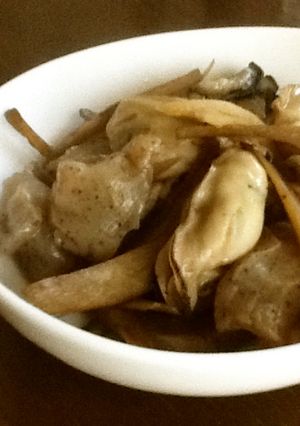 牡蠣と牛蒡と蒟蒻のしぐれ煮-レシピのメイン写真