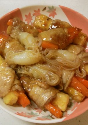 すき焼きのたれ 1本!　豚肉巻き-レシピのメイン写真