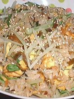 水菜とじゃこの炒飯-レシピのメイン写真