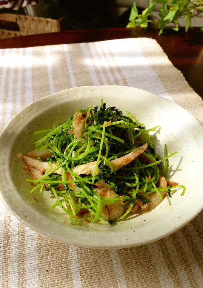 ＊豆苗とちくわのおかか炒め＊-レシピのメイン写真