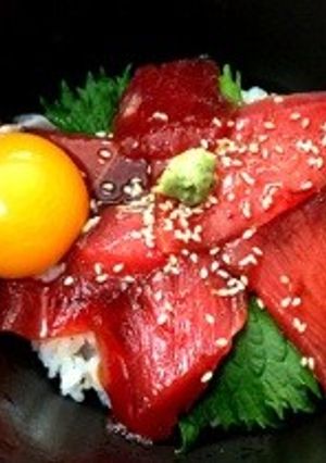 簡単マグロ漬け丼-レシピのメイン写真