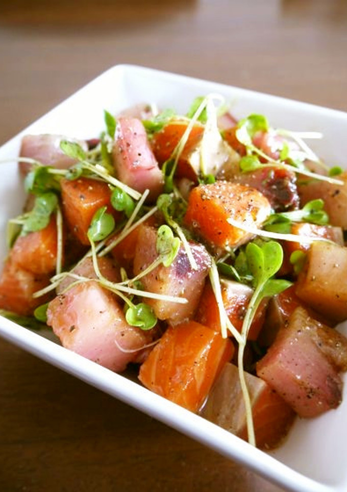 マグロとサーモンのマリネ♪ゆず風味♪-レシピのメイン写真