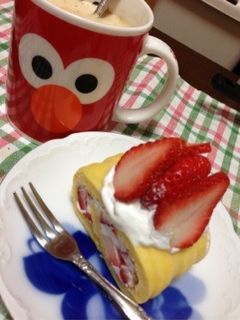 HMでいちご♡ロールケーキ-レシピのメイン写真