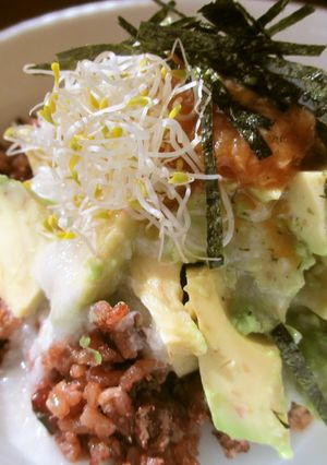 アボカドのやまかけ玄米酵素ごはん-レシピのメイン写真