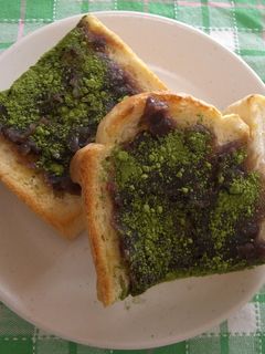 あんこと抹茶のトースト-レシピのメイン写真
