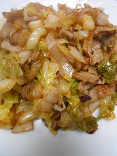 白菜の漬物と豚ばら肉の炒め物-レシピのメイン写真