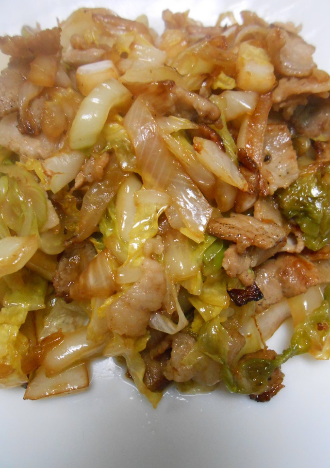 白菜の漬物と豚ばら肉の炒め物-レシピのメイン写真
