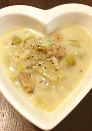 残り野菜で簡単クラムチャウダー✾-レシピのメイン写真
