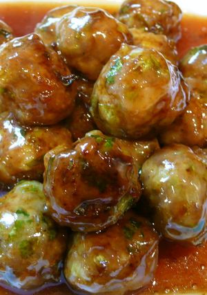 照り旨！「キャベツ入り肉団子」中華風！-レシピのメイン写真