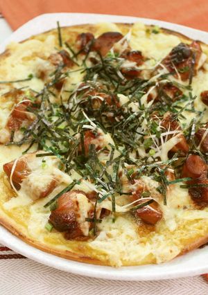 簡単！照り焼きチキン和風ピザ-レシピのメイン写真