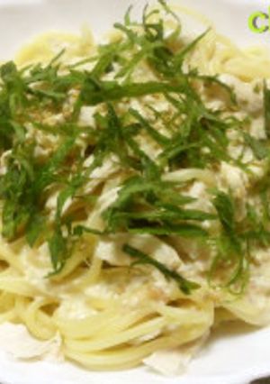 ささみと梅のクリームパスタ-レシピのメイン写真