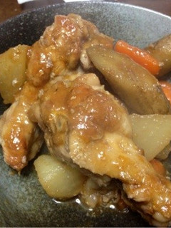 うまうま♪手羽元と根菜の照りトロ煮☆-レシピのメイン写真
