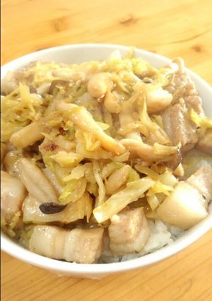 コロコロ豚バラ丼-レシピのメイン写真
