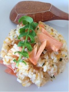 鮭チャーハン-レシピのメイン写真