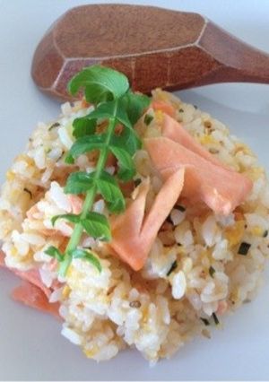 鮭チャーハン-レシピのメイン写真