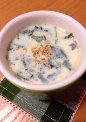 レンジで簡単♫豆乳中華スープ-レシピのメイン写真