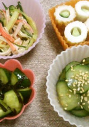 お弁当＊きゅうり一本で4つのおかず♪-レシピのメイン写真