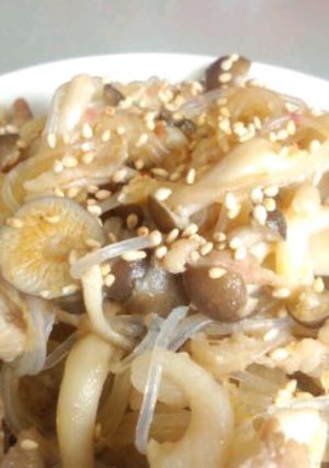 春雨ときのこのサッパリ味噌炒め-レシピのメイン写真
