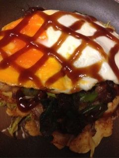 おでんの次の日☆牛すじお好み焼き(^^)-レシピのメイン写真