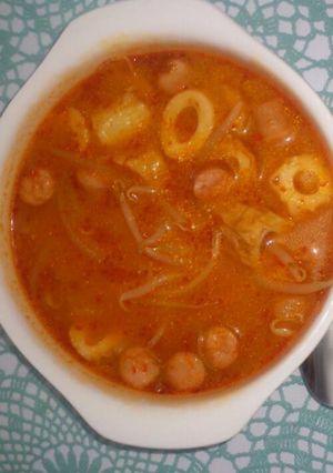辛いもの好きに！麻婆豆腐風スープ-レシピのメイン写真