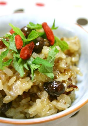 レンジで作れる❖黒豆と牛肉のおこわ-レシピのメイン写真