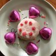 バナナと苺のパン粥離乳食ケーキ