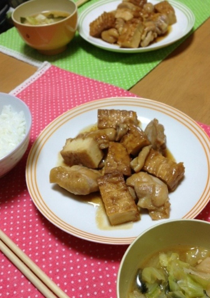 簡単・美味しい！鶏と厚揚げの照り焼き-レシピのメイン写真