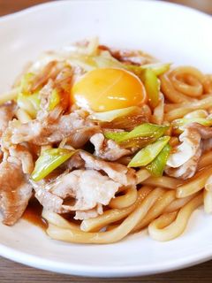 すき焼き風うどん-レシピのメイン写真