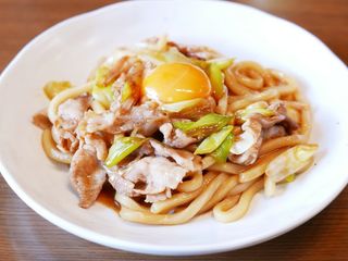 すき焼き風うどん