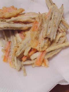 ごぼうと人参のかき揚げ-レシピのメイン写真