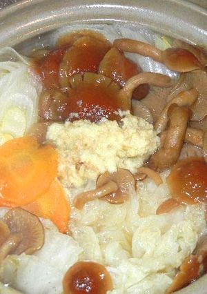 豆腐と野菜・なめこのしょうが鍋-レシピのメイン写真