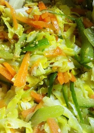 給食風♪ごまみそドレッシングサラダ-レシピのメイン写真